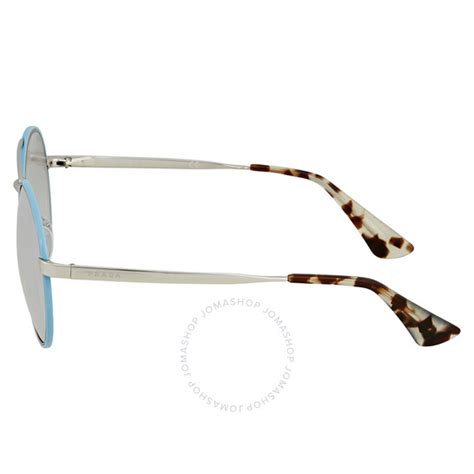 oculos prada pr51ss|Prada Light Grey Mirror Grad Silver Round Ladies Sunglasses.